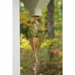 Good Directions 100% Pure Copper Crocus Rain Chain, 8-1/2 ft. Long, Large Cups, Replaces Gutter Downspout 18 Good Directions 100% Pure Copper Crocus Rain Chain, 8-1/2 ft. Long, Large Cups, Replaces Gutter Downspout -Cheap Good Directions Store good directions rain chains 491p 8 1f 1000