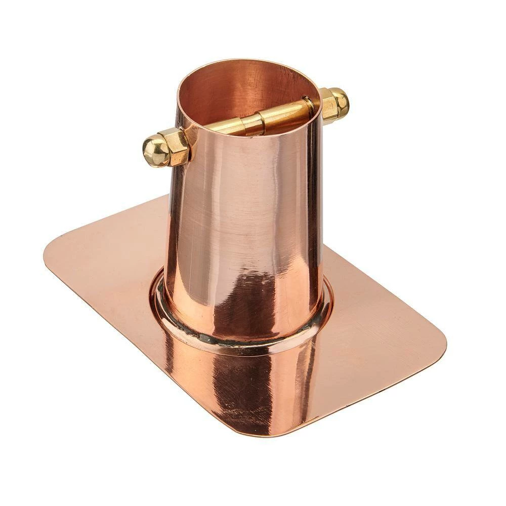 Good Directions Pure Copper Rain Chain Gutter Clip Funnel with Adaptor Installation Kit 4 Good Directions Pure Copper Rain Chain Gutter Clip Funnel with Adaptor Installation Kit - Image 2