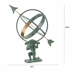 Good Directions 28 in. Verdigris Atlas Armillary Sundial with Brass Accents 11 Good Directions 28 in. Verdigris Atlas Armillary Sundial with Brass Accents -Cheap Good Directions Store good directions sundials sd100v1 4f 1000