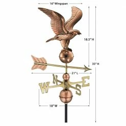 Good Directions American Eagle Weathervane - Polished Copper -Cheap Good Directions Store good directions weathervanes 1776p c3 1000