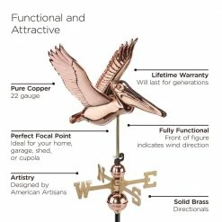 Good Directions Pelican Weathervane - Pure Copper 12 Good Directions Pelican Weathervane - Pure Copper -Cheap Good Directions Store good directions weathervanes 1909p 4f 1000