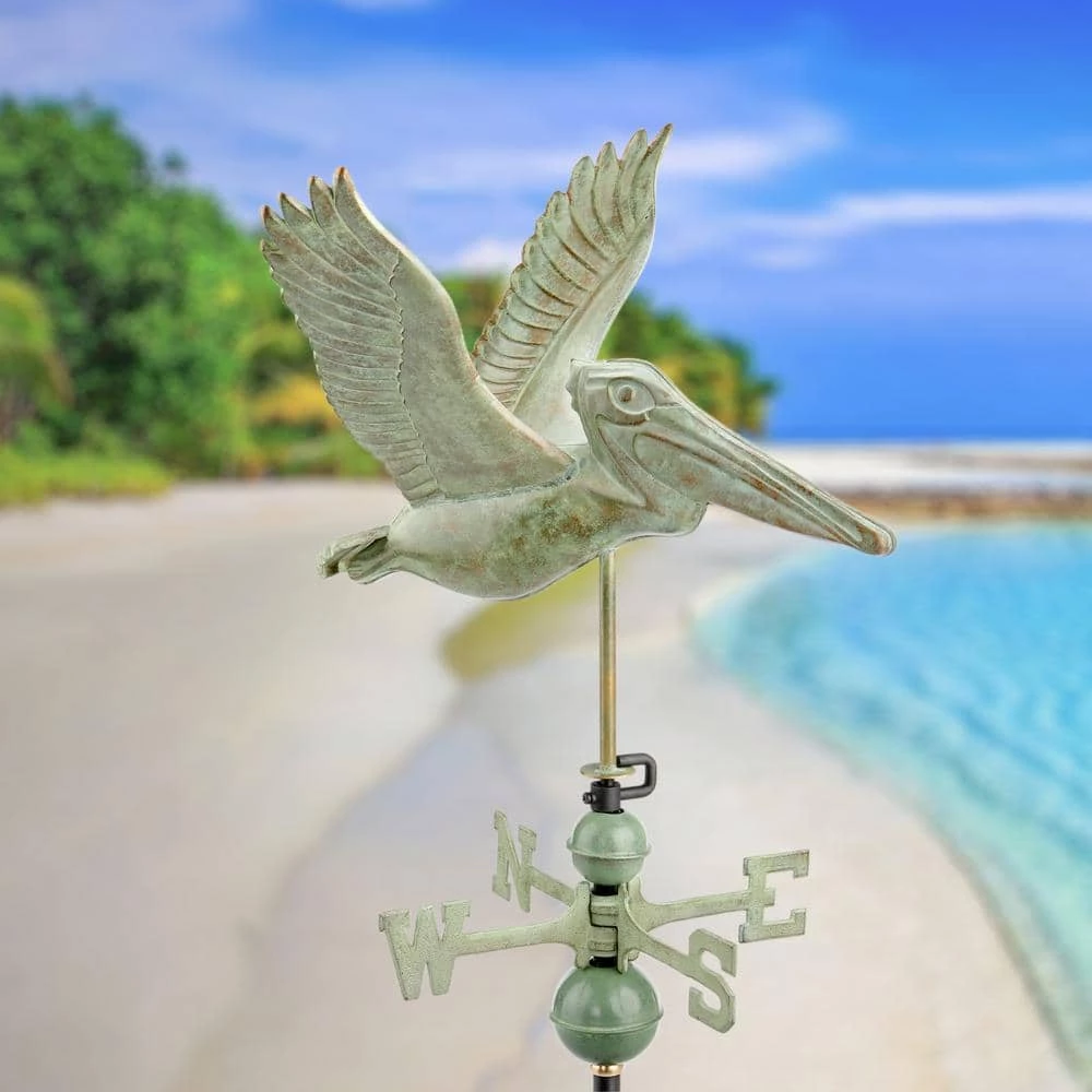 Good Directions Pelican Weathervane- Blue Verde Copper 8 Good Directions Pelican Weathervane- Blue Verde Copper - Image 6
