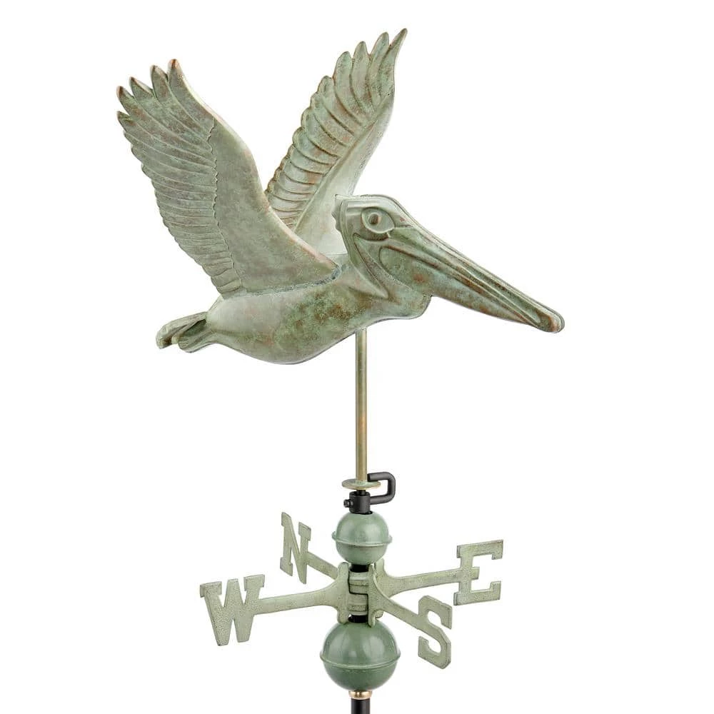 Good Directions Pelican Weathervane- Blue Verde Copper 3 Good Directions Pelican Weathervane- Blue Verde Copper