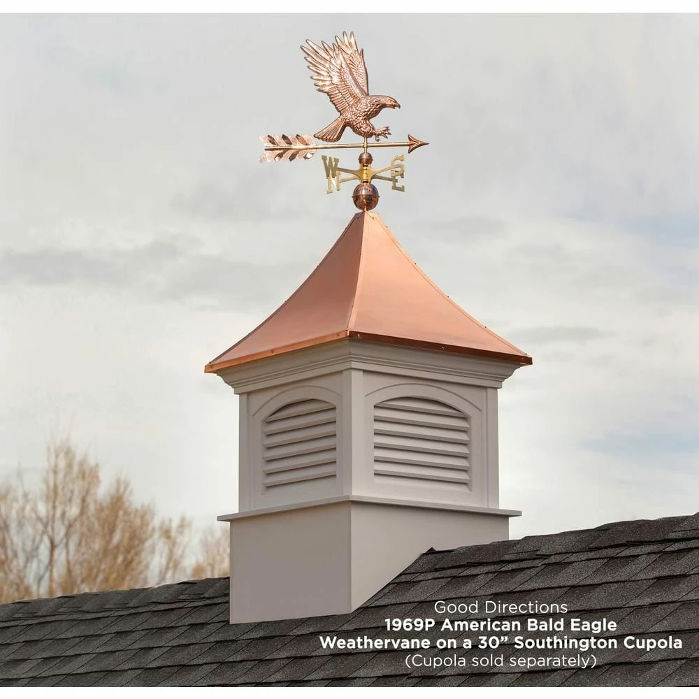Good Directions American Bald Eagle Weathervane - Pure Copper 7 Good Directions American Bald Eagle Weathervane - Pure Copper - Image 5