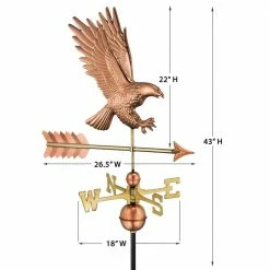 Good Directions American Bald Eagle Weathervane - Pure Copper 11 Good Directions American Bald Eagle Weathervane - Pure Copper -Cheap Good Directions Store good directions weathervanes 1969p 4f 1000