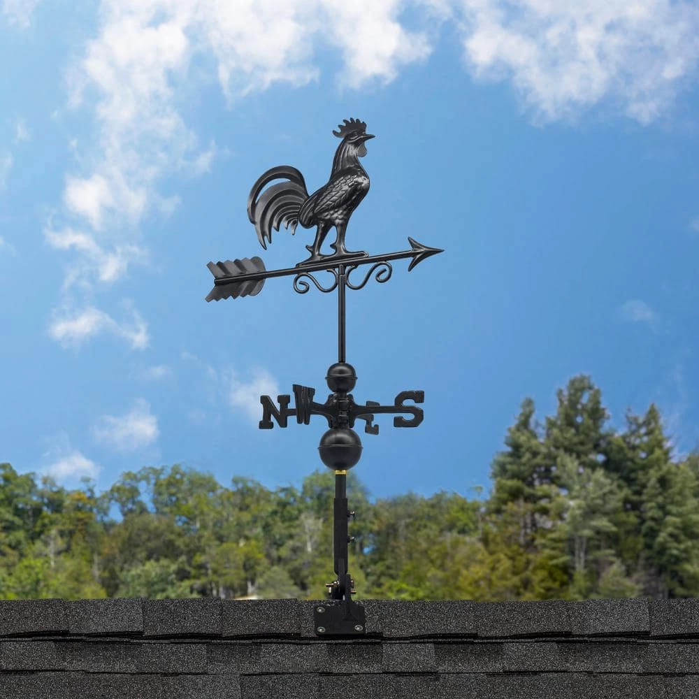 Good Directions Bantam Rooster Weathervane 1975K - Black 4 Good Directions Bantam Rooster Weathervane 1975K - Black - Image 2