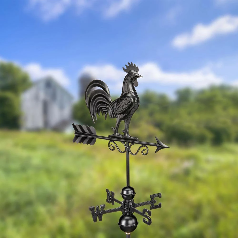 Good Directions Bantam Rooster Weathervane 1975K - Black 9 Good Directions Bantam Rooster Weathervane 1975K - Black - Image 7