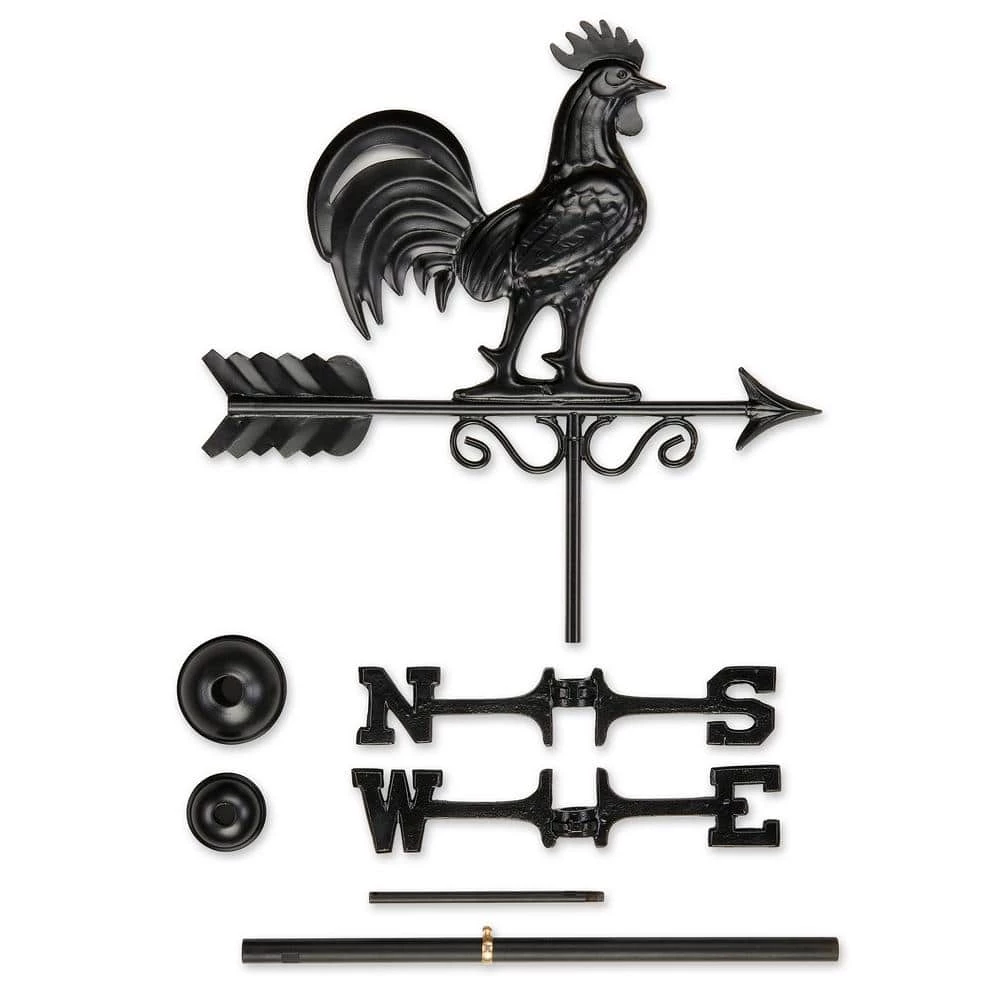 Good Directions Bantam Rooster Weathervane 1975K - Black 7 Good Directions Bantam Rooster Weathervane 1975K - Black - Image 5