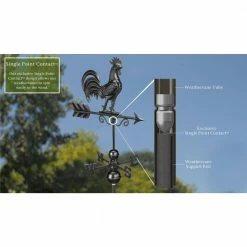 Good Directions Bantam Rooster Weathervane 1975K - Black 18 Good Directions Bantam Rooster Weathervane 1975K - Black -Cheap Good Directions Store good directions weathervanes 1975k fa 1000