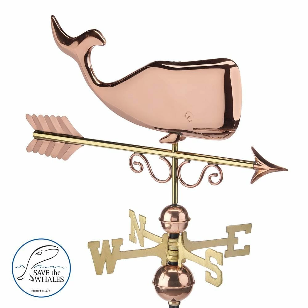 Good Directions Pure Copper Save the Whales Weathervane 7 Good Directions Pure Copper Save the Whales Weathervane - Image 5