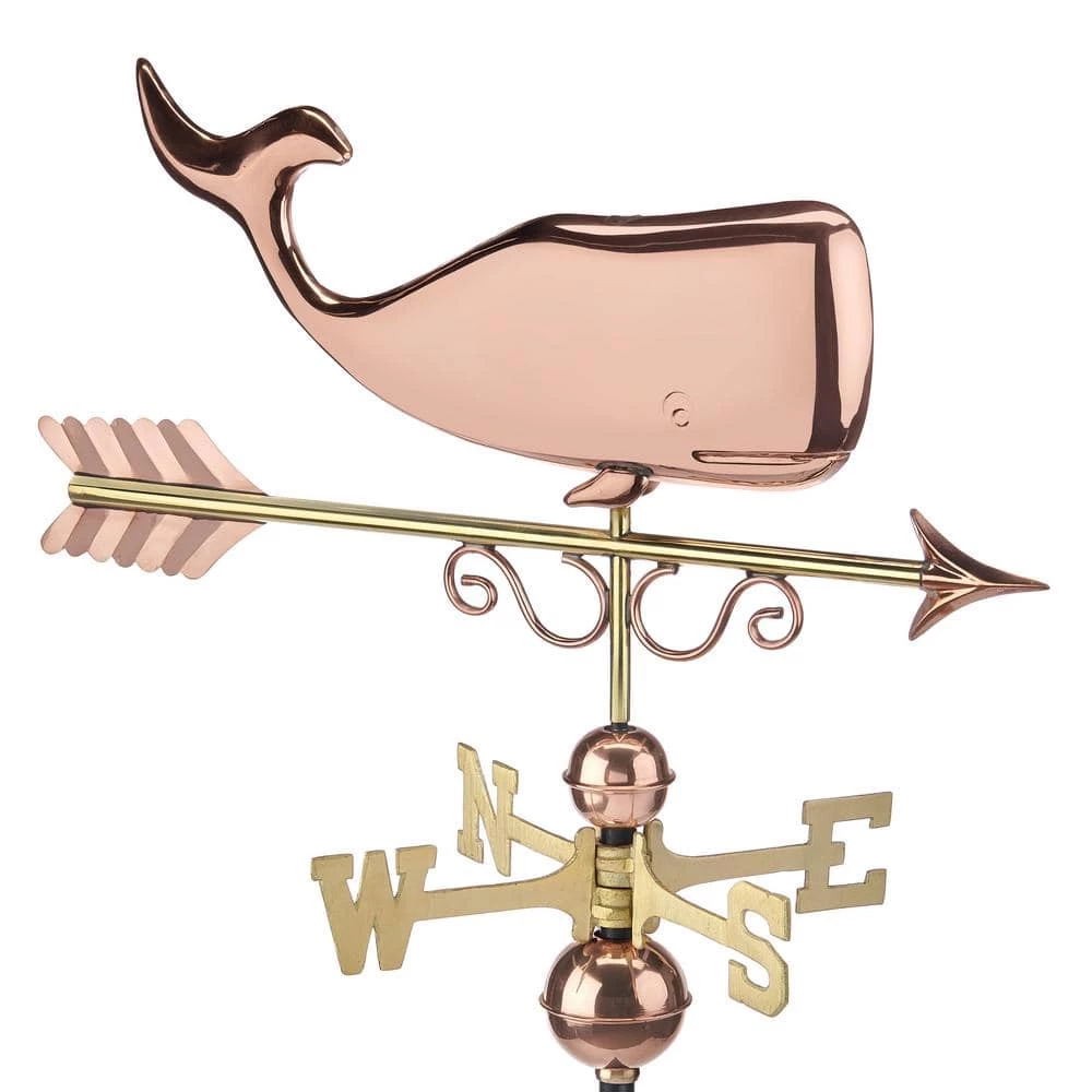 Good Directions Pure Copper Save the Whales Weathervane 3 Good Directions Pure Copper Save the Whales Weathervane