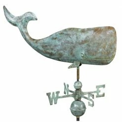 Good Directions 37 in. Whale Weathervane - Blue Verde Copper