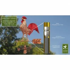 Good Directions Large Rooster Weathervane - Pure Copper Hand Finished Multi-Color Patina 15 Good Directions Large Rooster Weathervane - Pure Copper Hand Finished Multi-Color Patina -Cheap Good Directions Store good directions weathervanes 515red 66 1000