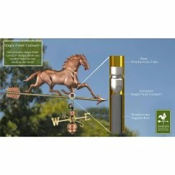 Good Directions Horse Weathervane with Arrow - Pure Copper 10 Good Directions Horse Weathervane with Arrow - Pure Copper -Cheap Good Directions Store good directions weathervanes 580pa 4f 1000