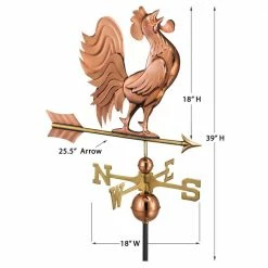 Good Directions Crowing Rooster Weathervane - Pure Copper 13 Good Directions Crowing Rooster Weathervane - Pure Copper -Cheap Good Directions Store good directions weathervanes 637p c3 1000