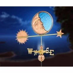 Good Directions Stained Glass Moon Weathervane - Pure Copper 12 Good Directions Stained Glass Moon Weathervane - Pure Copper -Cheap Good Directions Store good directions weathervanes 678p 1f 1000