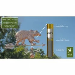 Good Directions Bear Weathervane with Arrow - Pure Copper -Cheap Good Directions Store good directions weathervanes 695pa 40 1000