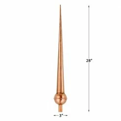 Good Directions 28" Gawain Pure Copper Rooftop Finial with Roof Mount 9 Good Directions 28" Gawain Pure Copper Rooftop Finial with Roof Mount -Cheap Good Directions Store good directions weathervanes 707 4f 1000