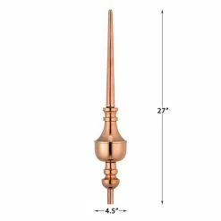 Good Directions 27" Victoria Pure Copper Rooftop Finial with Roof Mount 8 Good Directions 27" Victoria Pure Copper Rooftop Finial with Roof Mount -Cheap Good Directions Store good directions weathervanes 742 4f 1000