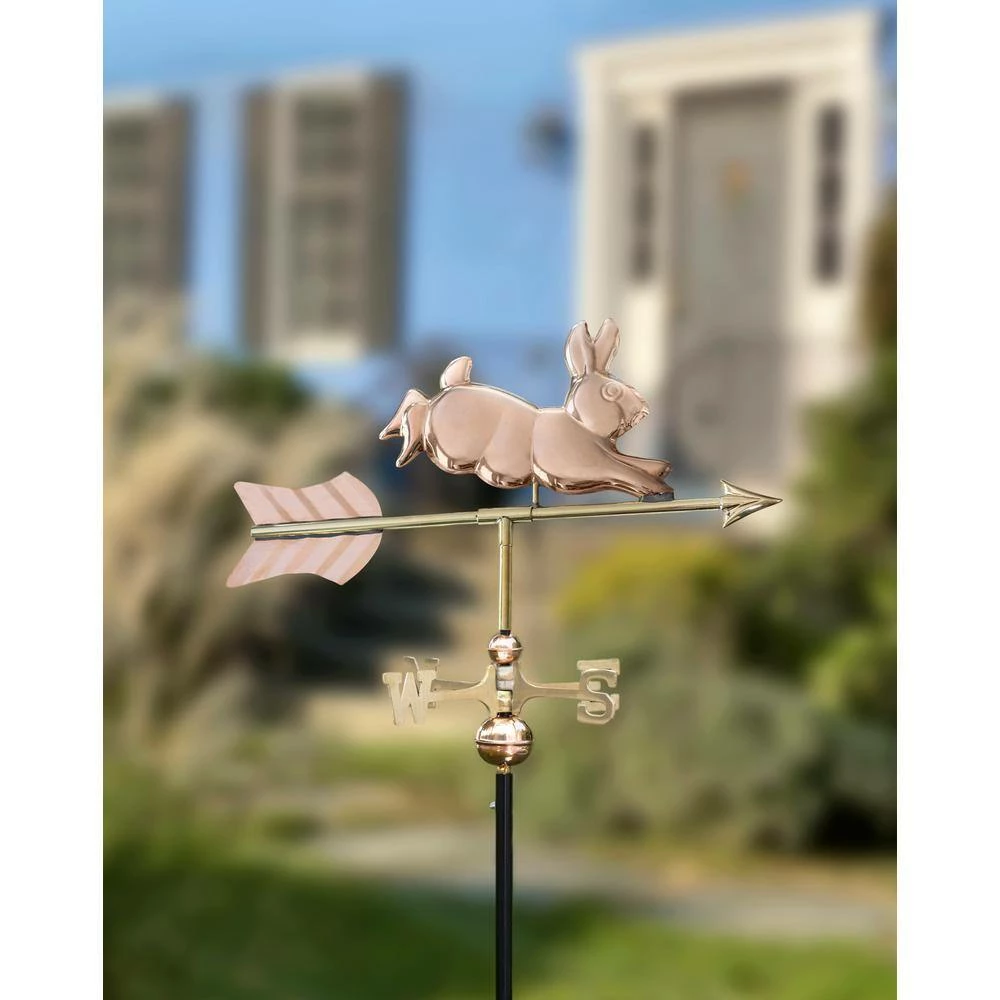 Good Directions Rabbit Garden Weathervane in Copper w/Garden Pole 7 Good Directions Rabbit Garden Weathervane in Copper w/Garden Pole - Image 6