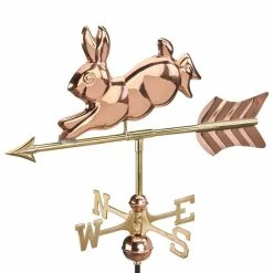 Good Directions Rabbit Garden Weathervane in Copper w/Garden Pole