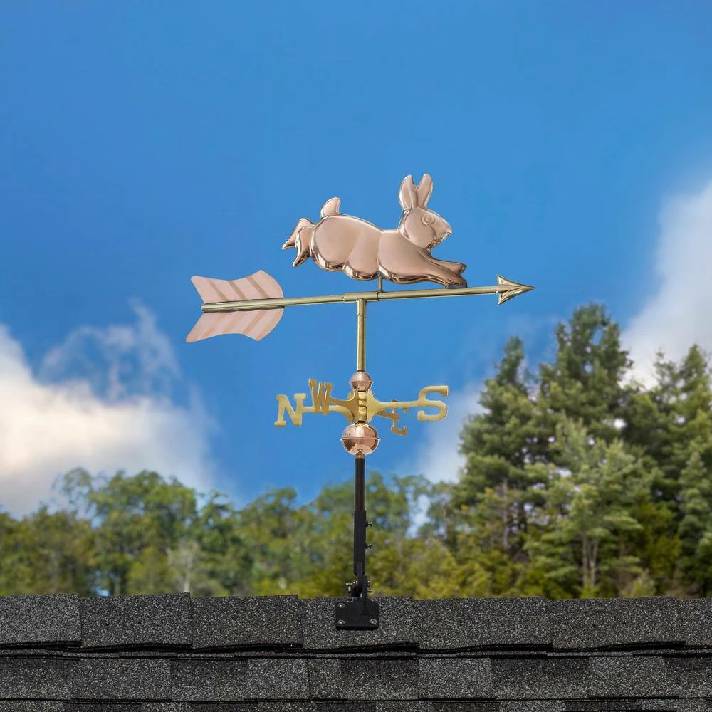 Good Directions Rabbit Cottage Weathervane - Copper with Roof Mount 8 Good Directions Rabbit Cottage Weathervane - Copper with Roof Mount - Image 6
