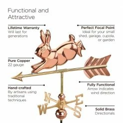 Good Directions Rabbit Cottage Weathervane - Copper with Roof Mount 12 Good Directions Rabbit Cottage Weathervane - Copper with Roof Mount -Cheap Good Directions Store good directions weathervanes 809pr 4f 1000