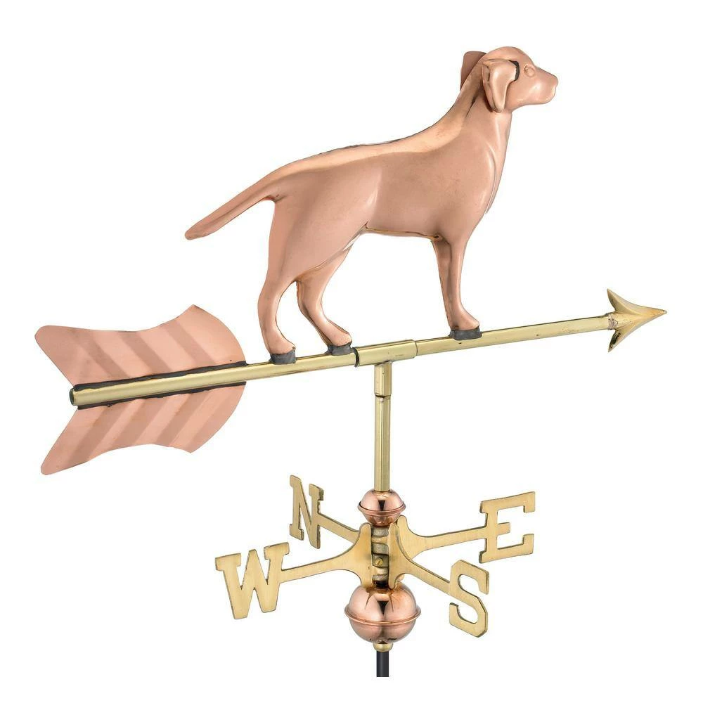 Good Directions Labrador Retriever Cottage Weathervane - Pure Copper with Roof Mount 4 Good Directions Labrador Retriever Cottage Weathervane - Pure Copper with Roof Mount - Image 2