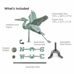 Good Directions Blue Heron Cottage Weathervane - Blue Verde Copper with Roof Mount 10 Good Directions Blue Heron Cottage Weathervane - Blue Verde Copper with Roof Mount -Cheap Good Directions Store good directions weathervanes 8805v1r 4f 1000