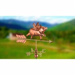 Good Directions Flying Pig Cottage Weathervane - Pure Copper with Roof Mount 10 Good Directions Flying Pig Cottage Weathervane - Pure Copper with Roof Mount -Cheap Good Directions Store good directions weathervanes 8840pr 40 1000