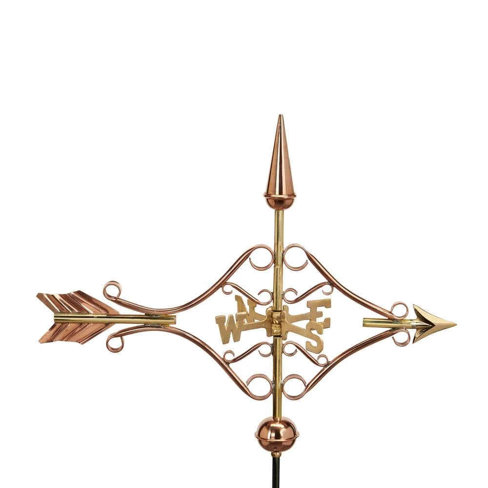 Good Directions Victorian Arrow Cottage Weathervane - Pure Copper with Roof Mount 3 Good Directions Victorian Arrow Cottage Weathervane - Pure Copper with Roof Mount
