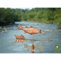 Good Directions Bass with Lure and Arrow Cottage Weathervane-Pure Copper with Roof Mount 9 Good Directions Bass with Lure and Arrow Cottage Weathervane-Pure Copper with Roof Mount -Cheap Good Directions Store good directions weathervanes 8847par 40 1000