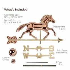 Good Directions Smithsonian Running Horse Weathervane - Pure Copper 12 Good Directions Smithsonian Running Horse Weathervane - Pure Copper -Cheap Good Directions Store good directions weathervanes 952p 1f 1000