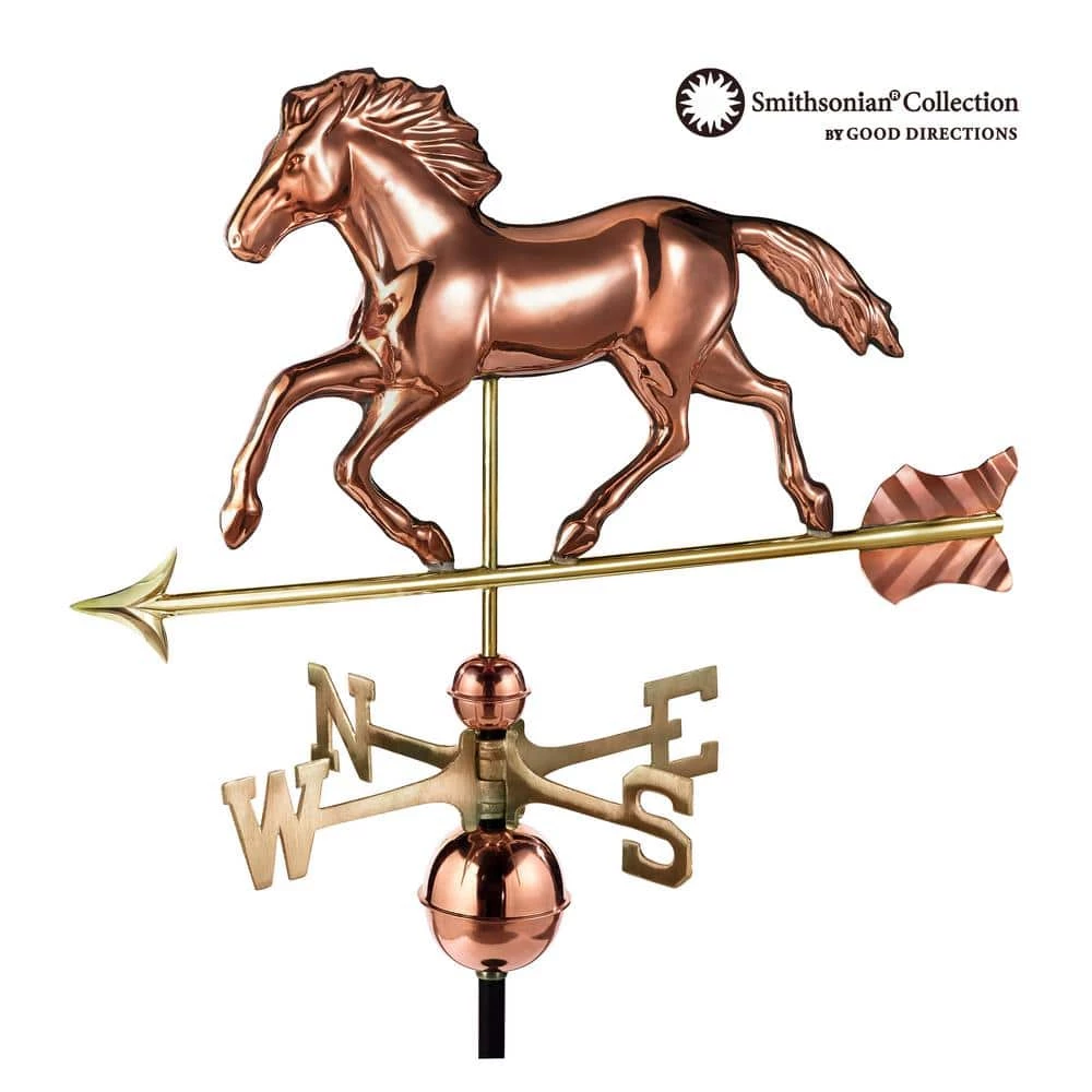 Good Directions Smithsonian Running Horse Weathervane - Pure Copper 3 Good Directions Smithsonian Running Horse Weathervane - Pure Copper