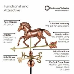 Good Directions Smithsonian Running Horse Weathervane - Pure Copper 10 Good Directions Smithsonian Running Horse Weathervane - Pure Copper -Cheap Good Directions Store good directions weathervanes 952p c3 1000