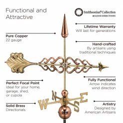 Good Directions Smithsonian Arrow Weathervane - Pure Copper 9 Good Directions Smithsonian Arrow Weathervane - Pure Copper -Cheap Good Directions Store good directions weathervanes 954p c3 1000