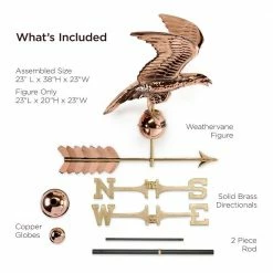 Good Directions Smithsonian Eagle Weathervane - Pure Copper 18 Good Directions Smithsonian Eagle Weathervane - Pure Copper -Cheap Good Directions Store good directions weathervanes 955p 1f 1000