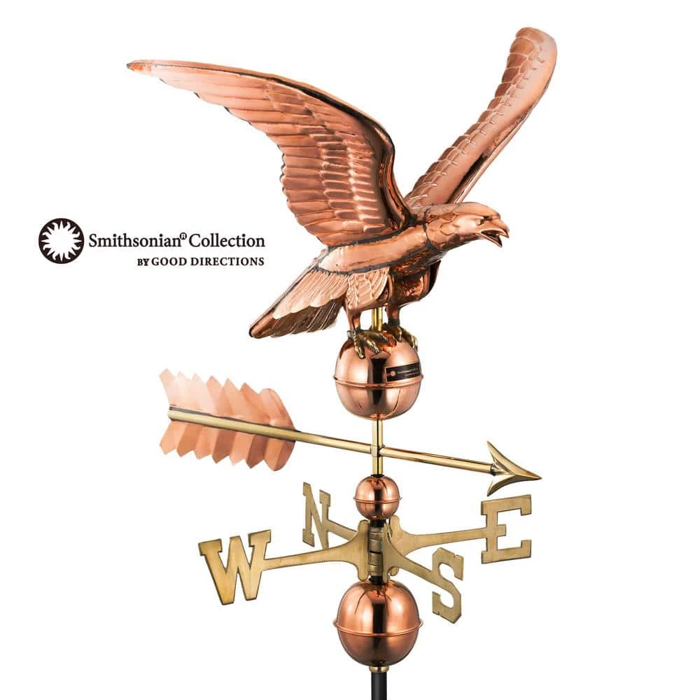 Good Directions Smithsonian Eagle Weathervane - Pure Copper 3 Good Directions Smithsonian Eagle Weathervane - Pure Copper