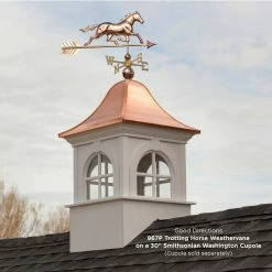 Good Directions Trotting Horse Weathervane - Pure Copper -Cheap Good Directions Store good directions weathervanes 967p 1f 1000