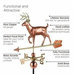 Good Directions White Tail Buck Weathervane - Pure Copper 10 Good Directions White Tail Buck Weathervane - Pure Copper -Cheap Good Directions Store good directions weathervanes 968p c3 1000