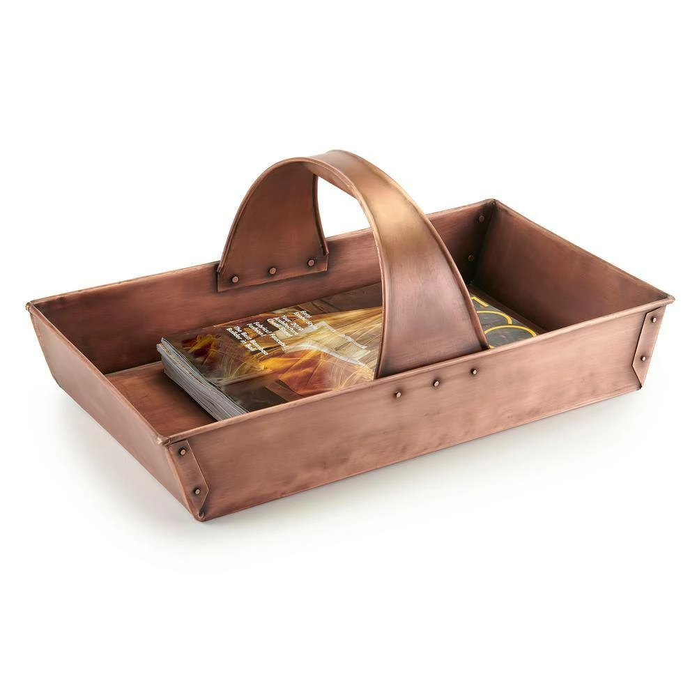 Good Directions Large Pure Copper Garden Trug Basket 8 Good Directions Large Pure Copper Garden Trug Basket - Image 6
