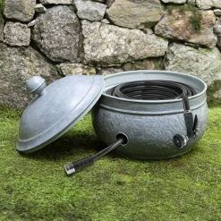 Key West Hose Pot with Lid - Blue Verde by Good Directions -Cheap Good Directions Store green good directions hose reels 457 458 44 1000