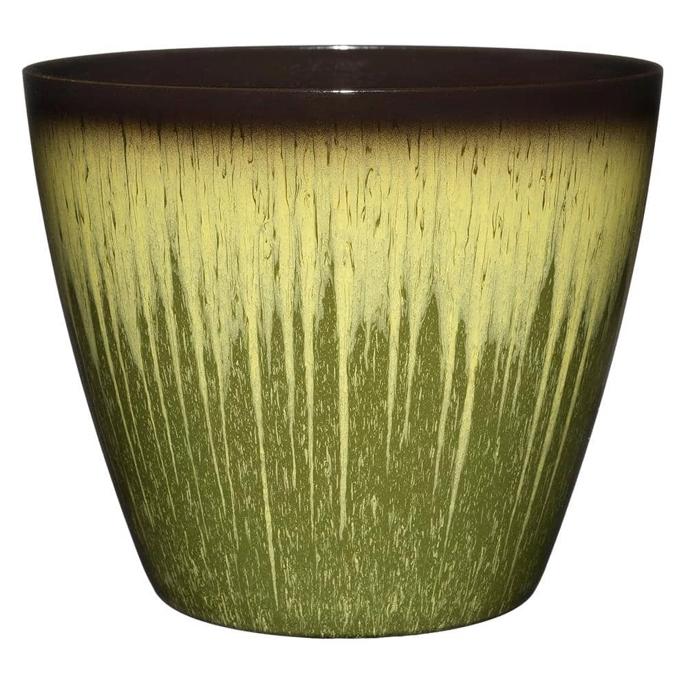 Classic Home & Garden Vogue 8 in. Willow Green Resin Planter 3 Classic Home & Garden Vogue 8 in. Willow Green Resin Planter
