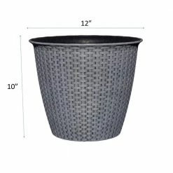 Classic Home & Garden Nantucket 12 in. Harbor Gray Resin Planter 9 Classic Home & Garden Nantucket 12 in. Harbor Gray Resin Planter -Cheap Good Directions Store harbor gray classic home garden plant pots 34212d 409r 1f 1000