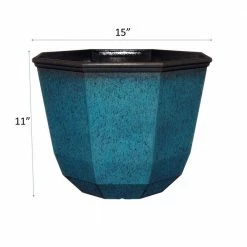 Classic Home & Garden 15 in. Indigo Speckle Shaina Resin Planter 9 Classic Home & Garden 15 in. Indigo Speckle Shaina Resin Planter -Cheap Good Directions Store indigo speckle classic home garden plant pots 8005 375r 1f 1000