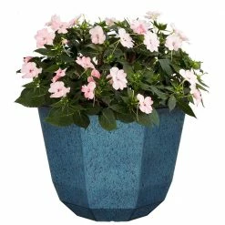 Classic Home & Garden 15 in. Indigo Speckle Shaina Resin Planter 8 Classic Home & Garden 15 in. Indigo Speckle Shaina Resin Planter -Cheap Good Directions Store indigo speckle classic home garden plant pots 8005 375r 4f 1000