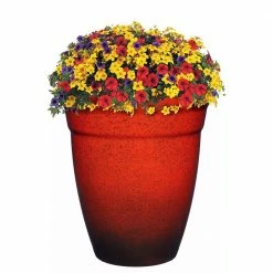 Classic Home & Garden 12 in. Lava Red Allaire Resin Planter 8 Classic Home & Garden 12 in. Lava Red Allaire Resin Planter -Cheap Good Directions Store lava red classic home garden plant pots 3 804lr 1 4f 1000