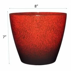 Classic Home & Garden Vogue 8 in. Lava Red Resin Planter 9 Classic Home & Garden Vogue 8 in. Lava Red Resin Planter -Cheap Good Directions Store lava red classic home garden plant pots 807 376r 1f 1000