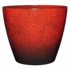 Classic Home & Garden Vogue 8 in. Lava Red Resin Planter