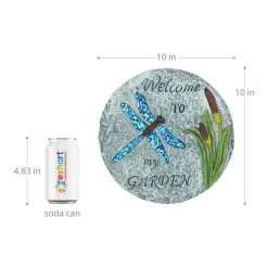 Exhart Dragonfly and Butterfly 9.65 in. x 0.79 in. x 9.65 in. Fliers Resin Step Stone (Set of 2 ) 10 Exhart Dragonfly and Butterfly 9.65 in. x 0.79 in. x 9.65 in. Fliers Resin Step Stone (Set of 2 ) -Cheap Good Directions Store multicolor exhart stepping stones 70394 rs 4f 1000